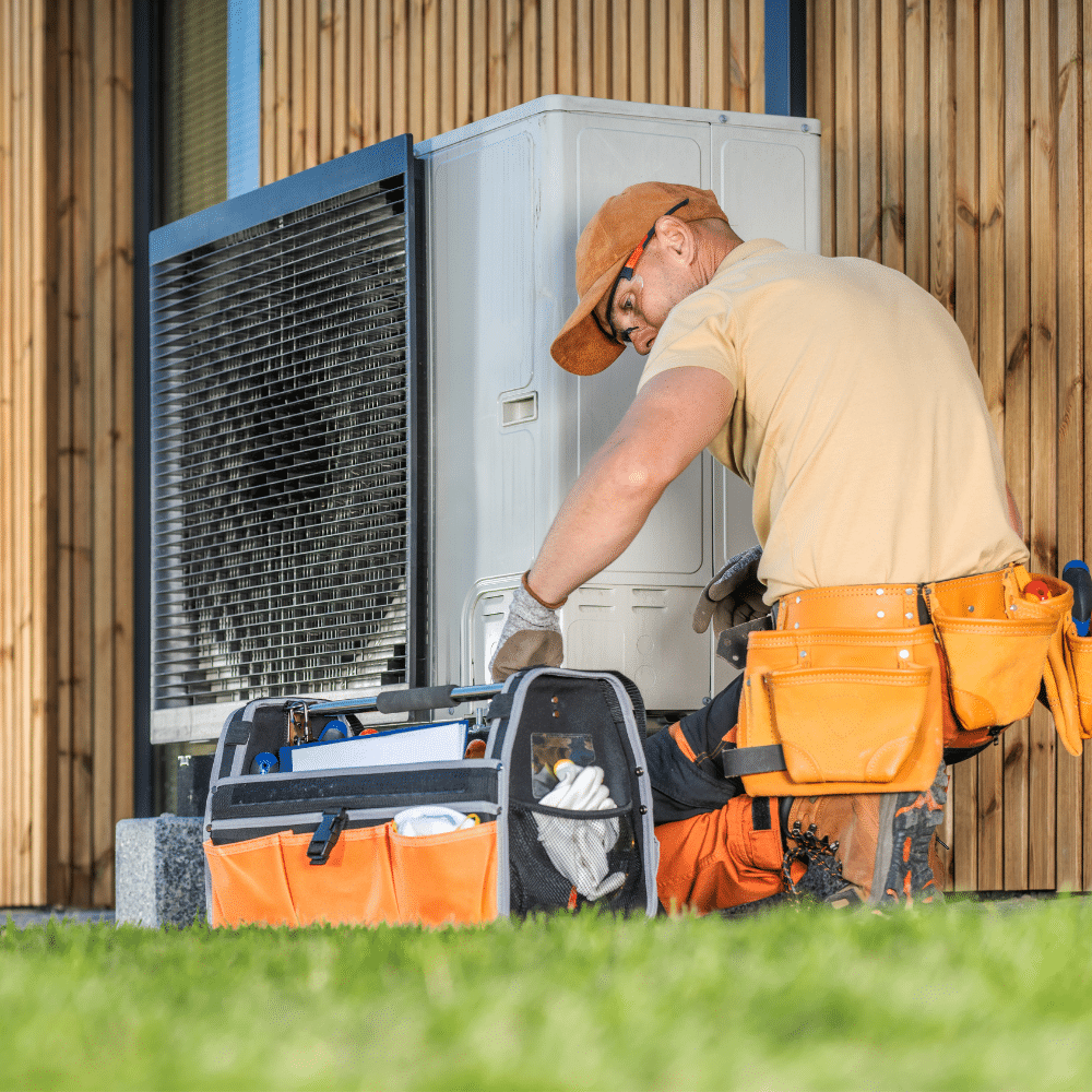Installation d'une pompe à chaleur professionnel